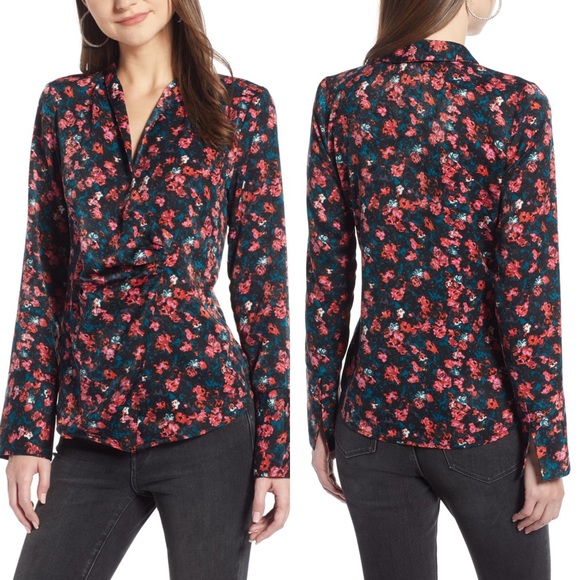 Something Navy Tops - Something Navy Draped Front Top